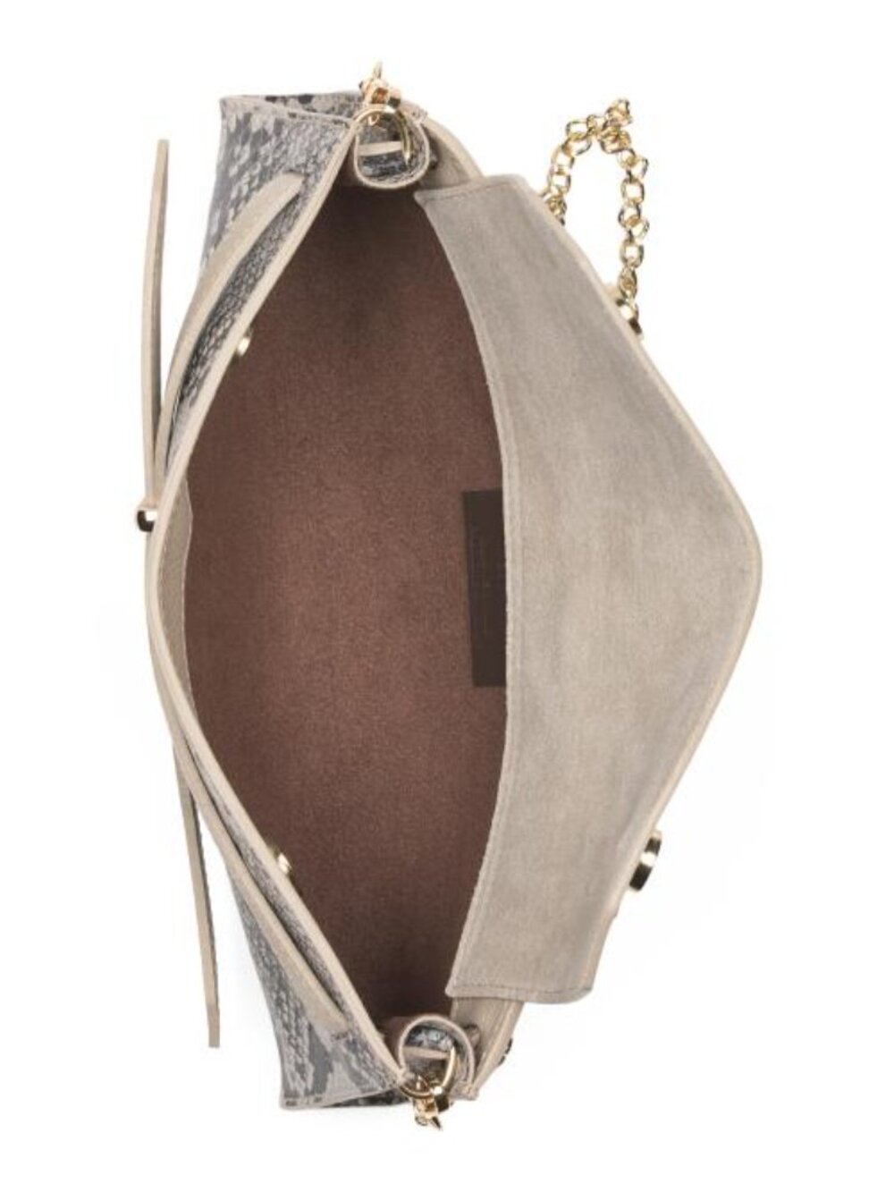 MARINA GALANTI Made In Italy Leather Xbody Strap Top Handle Clutch - Picture 3 of 5